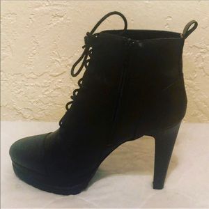 Black High Heel Booties - size 9